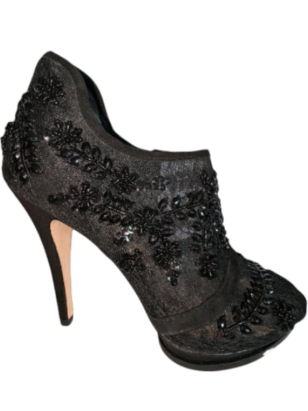 NIB BCBGMaxAzria Gorgeous Lace Beaded NIkki Shoes Size 6